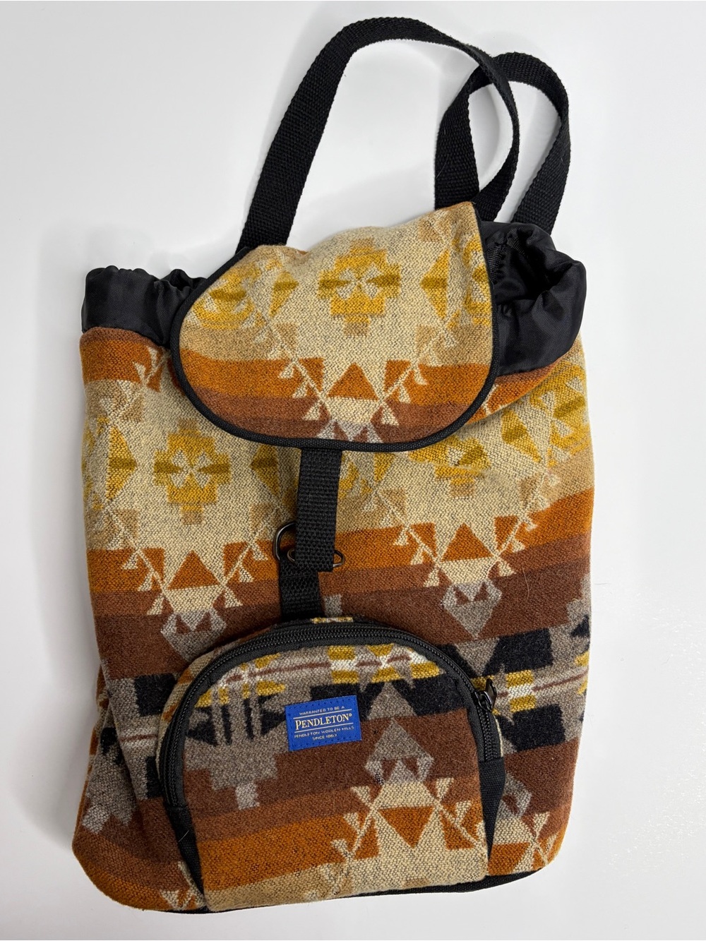 Pendleton Wool Southwest Style Drawstring Backpack - Picture 9 of 9